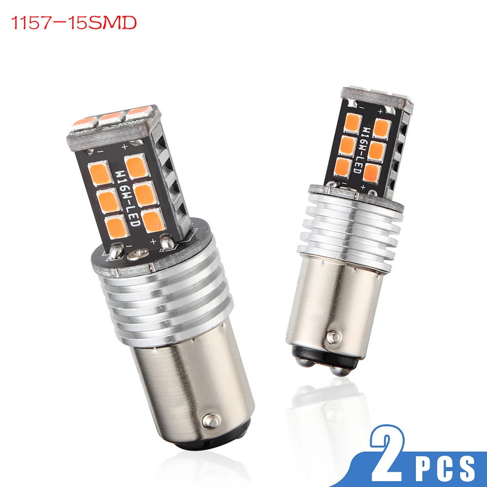 2 шт. 15SMD 6000k 1156 1157 T20 обратный задний фонарь светодиодный автомобильный стоп-сигнал сигнальная лампа 12V красный, белый автомобильные аксессуары - Испускаемый цвет: Red