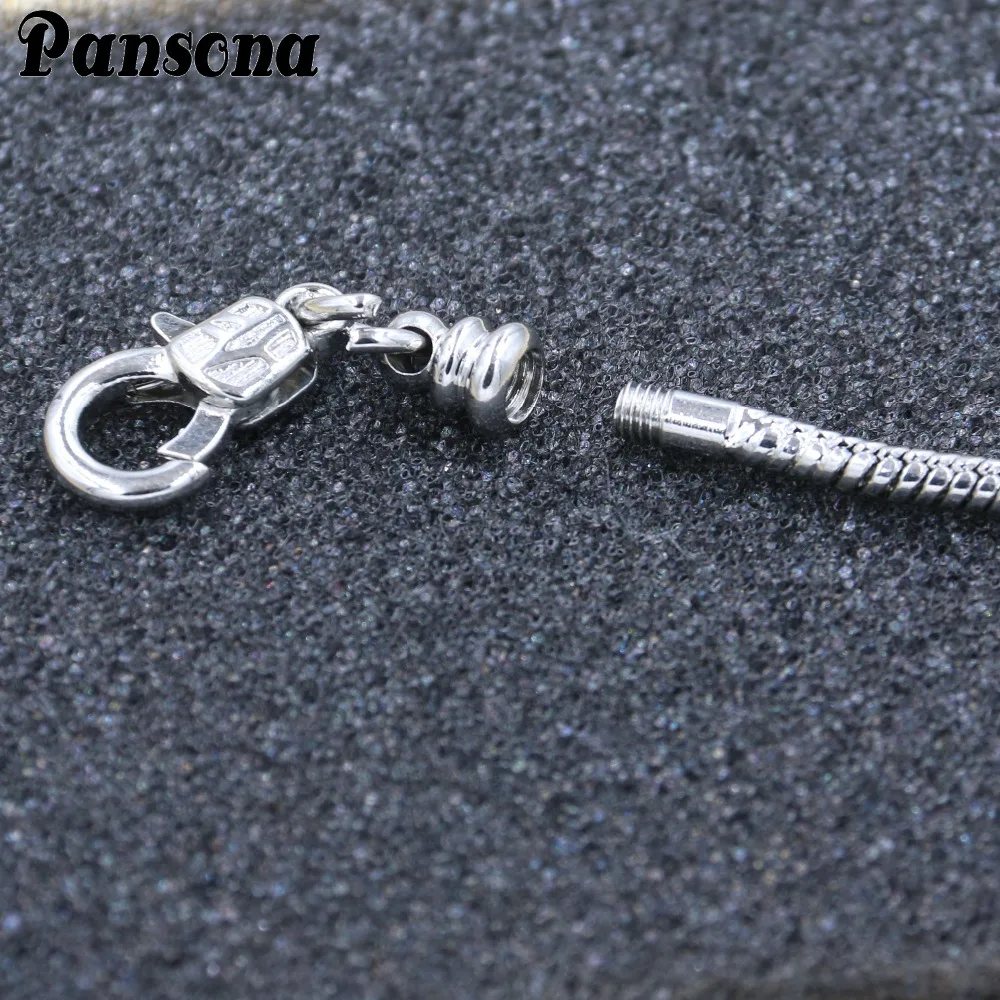 3 мм Змея посеребреная цепочка браслет для амулеты сделай сам подходит