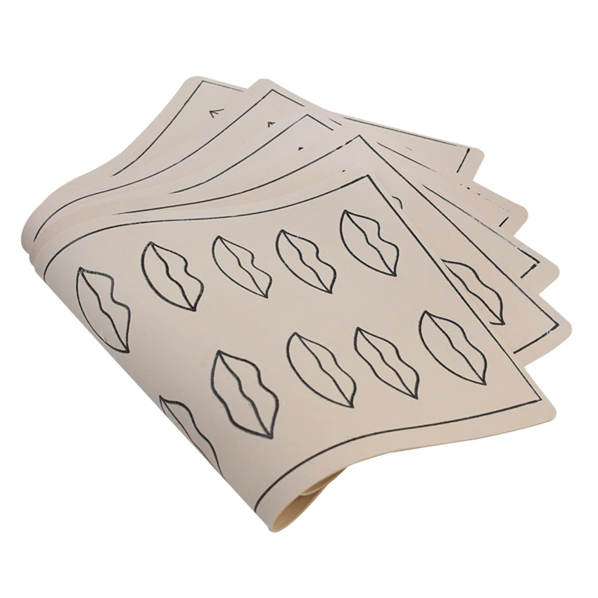 Lip Practice Skin 10pcs Artificial Soft Leather Tattoo Permanent Makeup Supply Accessories for Pen Pigments | Красота и здоровье