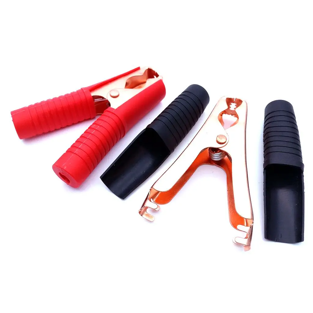 1 пара (1red + 1black) зажим для автомобильного аккумулятора Аллигатор тестовый 100A