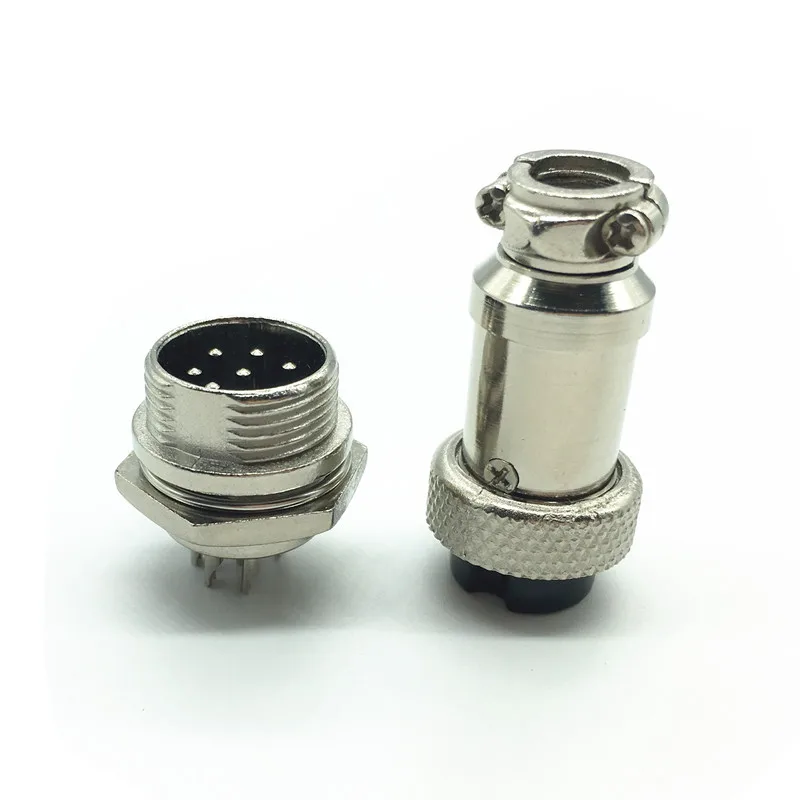 10 пар GX12-7 pin GX12 12 мм 7 контакты 250 В 15A мужской и женский электрический разъем