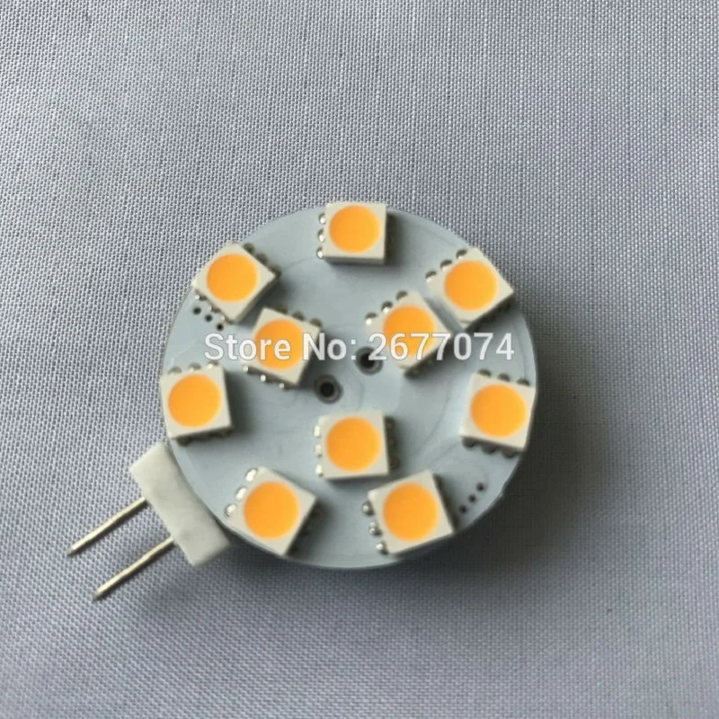 

1.5W led light led lamp light g4 led warm white G4 10 leds 5050 DC10-30V and AC8-18V LED Bi-pin Lights 1PCS JTFL162-1