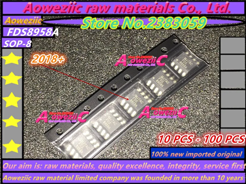 Aoweziic 100% новый импортный оригинальный TL072CDT 072C LM833MX LM833M LM833 FDS8958A 8958A SC6038 HX6038-NG TP4056 TP4366