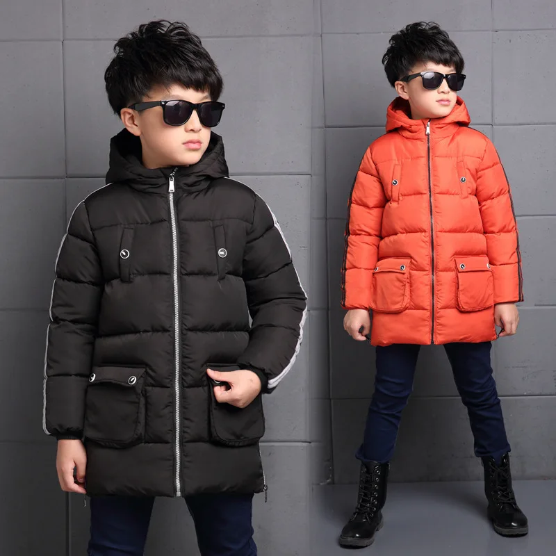 Новинка 2017 года Обувь для мальчиков зима Теплая куртка Детская школьная с
