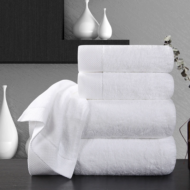 Роскошные Гостиничные полотенце s для взрослых белые хлопковые толстые мягкие