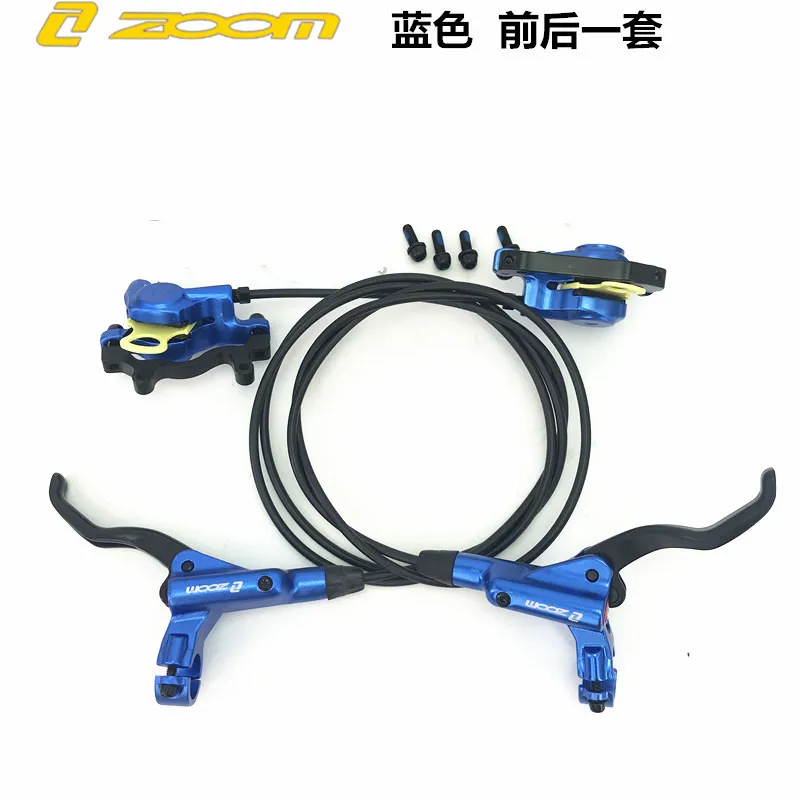 1 pair blue ZOOM MTB велосипед гидравлический тормоз дисковый тормоз 750/1350 мм зажим для горного велосипеда суппорт обновление масляного давления запчасти для велосипеда - Цвет: 1 pair blue