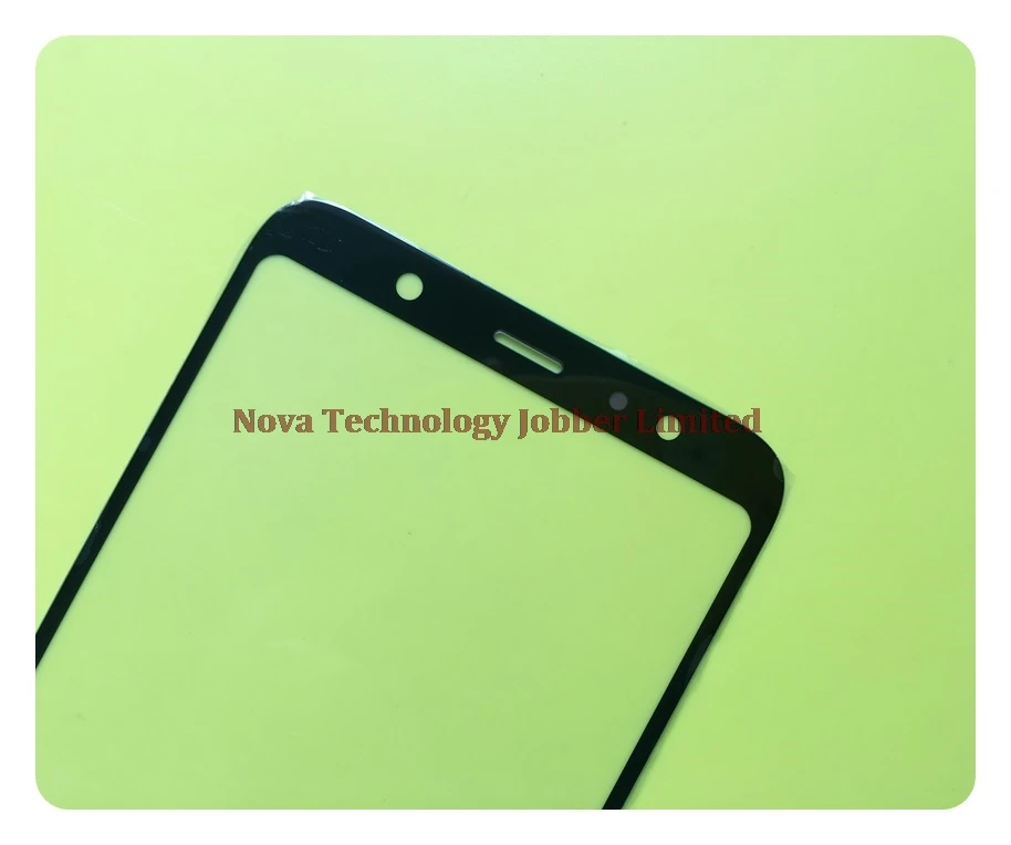 Wyieno верхнее черное стекло экран для Samsung A8 Plus 2018 A730 стеклянная линза внешняя