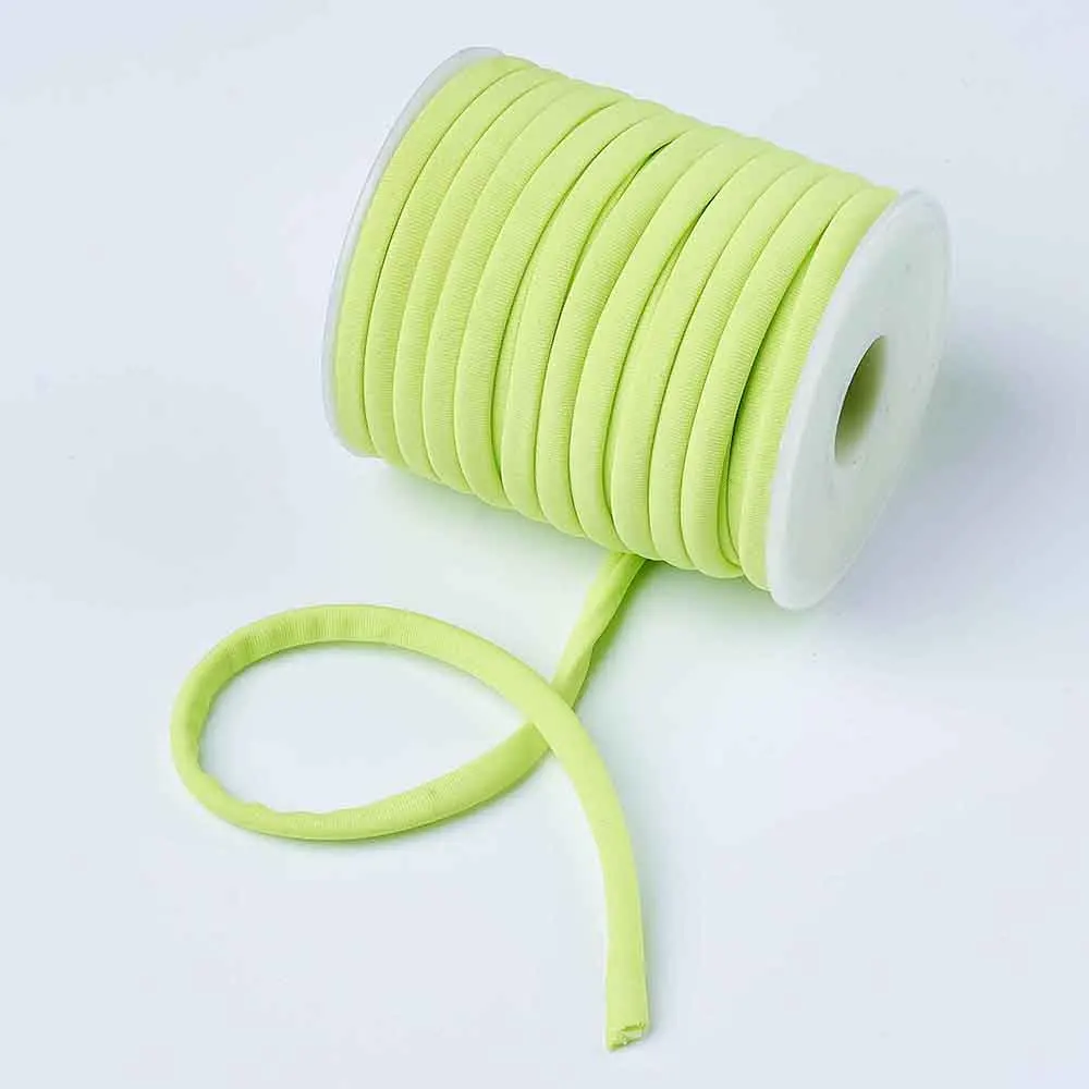 LawnGreen 20 Цветов 20 м/рулон 5 мм Мода Мягкая Крошечный Эластичный Нейлоновый Шнур нитки Темы Для Женщин Браслеты Колье DIY Ювелирных Изделий аксессуары - Цвет: LawnGreen