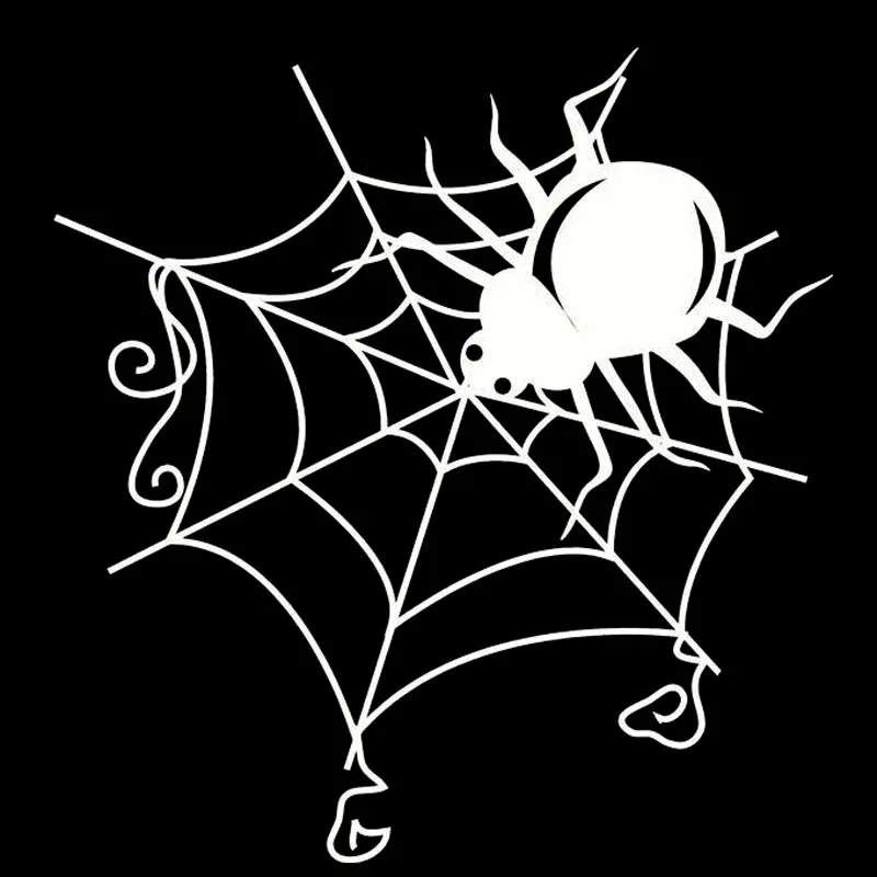 16 4 см * 17 паук и паутина жуткая модная Автомобильная наклейка мотоциклетный