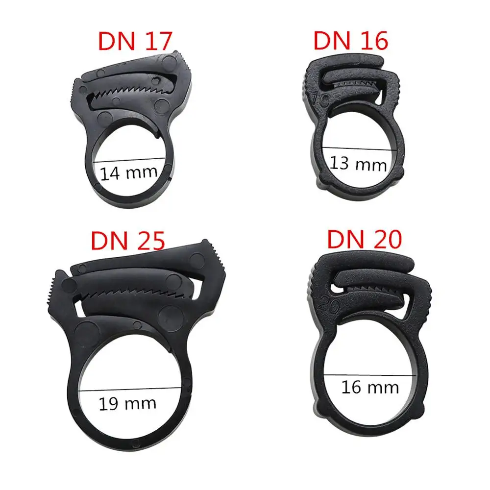 10 Pcs DN16 DN17 DN20 DN25 Pipe Fixed Fastener Plastics Hose Connection Fastening Buckles Garden Irrigation Tube Tightening Tool | Дом и сад