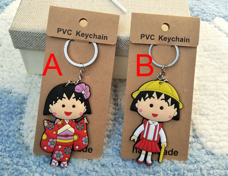 Chi bi Maruko Role Anime Key Chain PVC Figure Keyring cute Toys Keychain Keyholder Birthday Gifts Unisex NEW | Украшения и