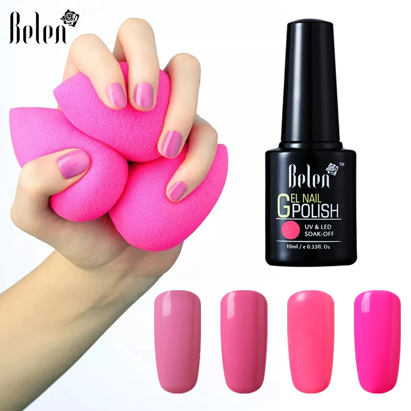 Белен розовый цвета серии УФ лак для ногтей УФ-гель декор салон LED замочить от