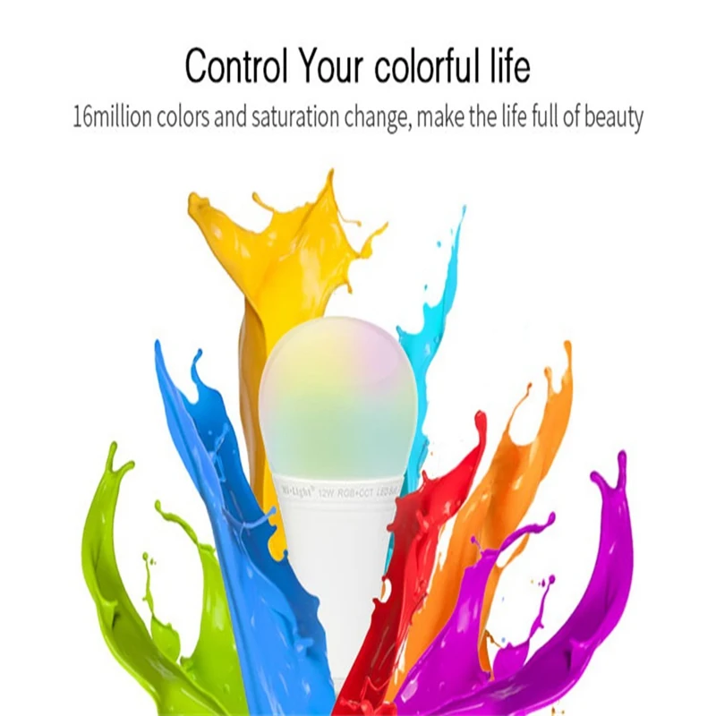 MiBoxer 12W E27 Led Bulb Dimmable LED Light RGB + Warm White (RGB+CCT) Spotlight Indoor Decoration AC85-265V | Лампы и освещение