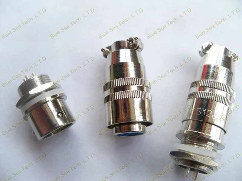 Free Shipping 10 sets=20pcs 4 Pin 12mm Male &amp Female mic circular connector kit XS12-4P Socket+Plug Aviation plug interface |