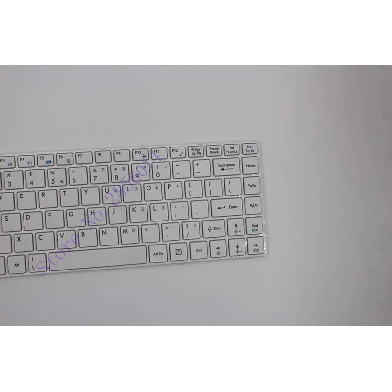 Белая клавиатура для ноутбука MSI CR420 CR460 X350 EX465 CX420 X370 США с поддержкой стандарта