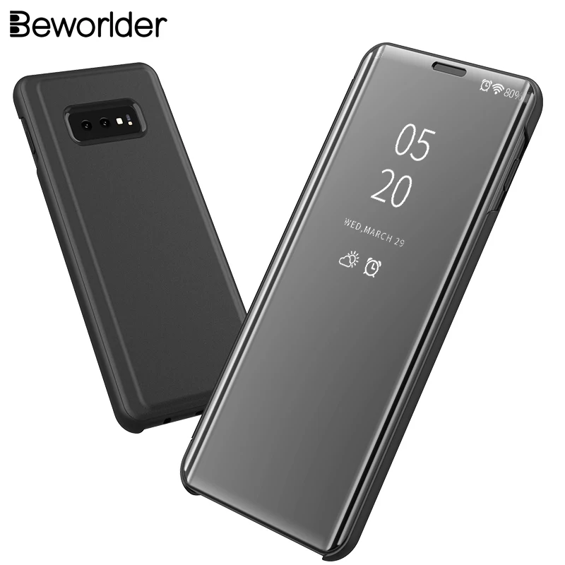 Чехол для Oneplus 6T 6 искусственная кожа и пластик полностью защищающий зеркальный
