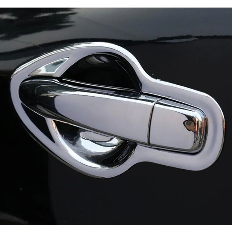 Подходит для NISSAN QASHQAI J11 2014 2015 2016 2017 2018 хромированная крышка дверной ручки чаша