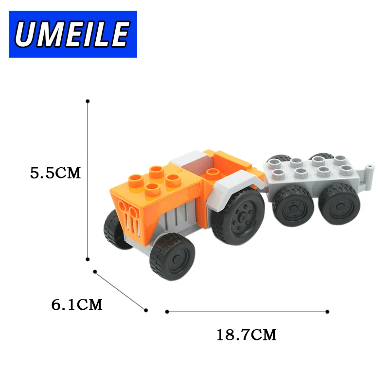 Бренд UMEILE оригинальный классический городской трактор модель вагона блок