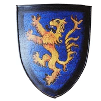 medieval european blue lion shield retro bar armor restaurant iron wall ornaments wall ornaments