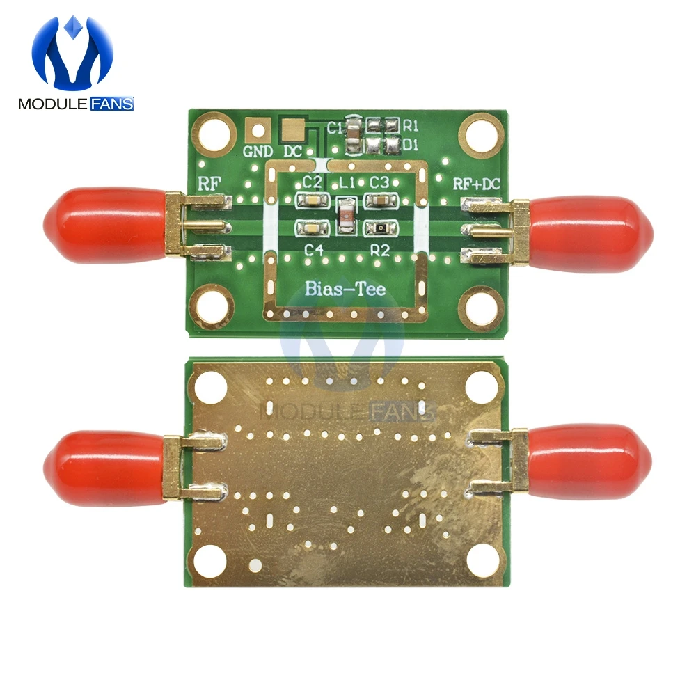 Bias Tee Wide Band Frequency Amplifier Amp Module 10MHz-6GHz RC DF Blocks For HAM Radio RTL SDR LNA Low Noise | Электронные