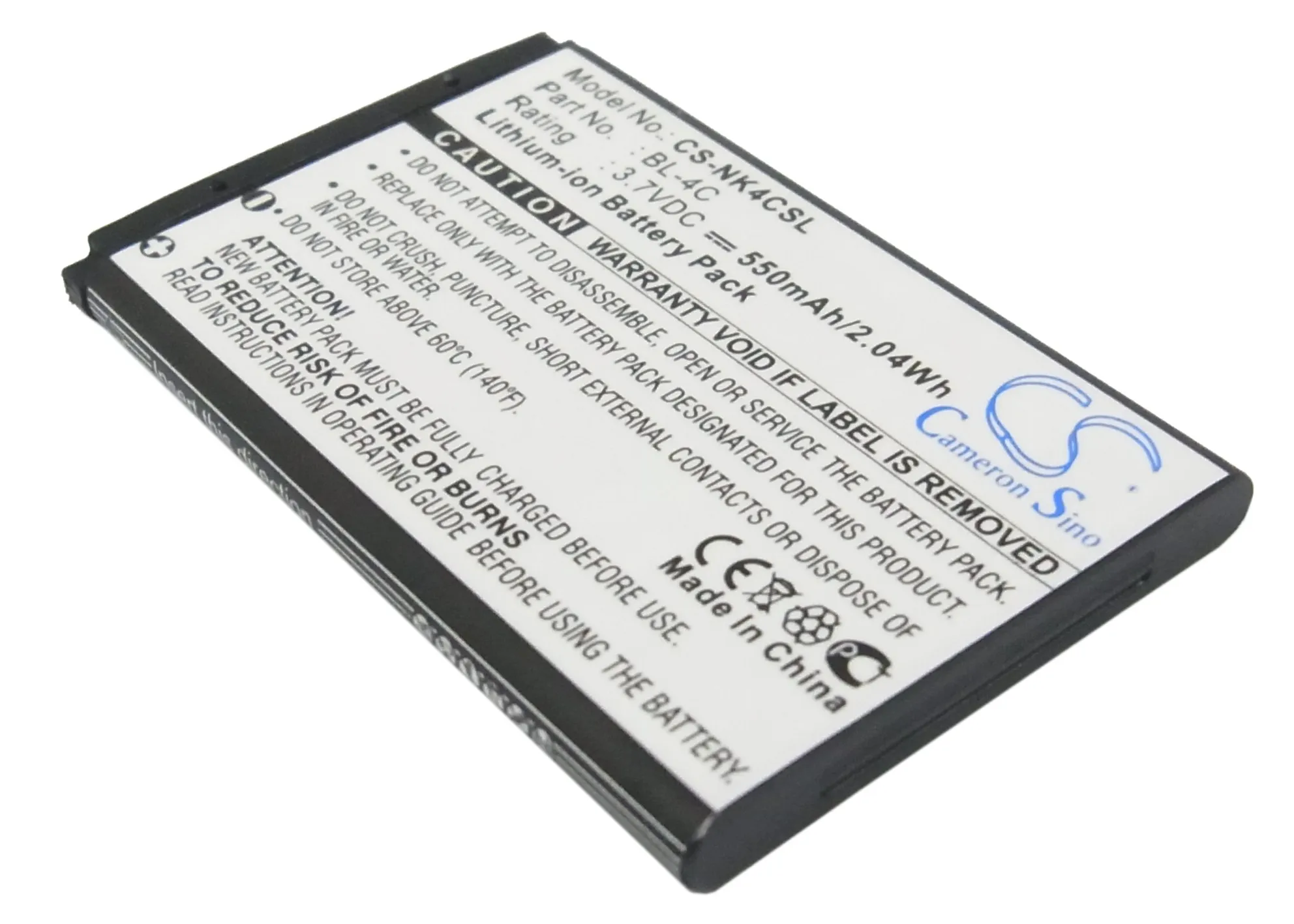 Кэмерон китайско Батарея для NOKIA 6101 6102i 6103 6125 6126 6131 6133 6136 6170 6260 6300 6300i 6301 7200 7270 7270N C2