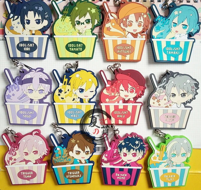 IDOLiSH7 GAME Изуми Иори NIKAIDO MOMO IZUMI MITSUKI YUKI TAMAKI TENN SOGO NANASE RIKU Re:vale резиновый брелок|japanese|game