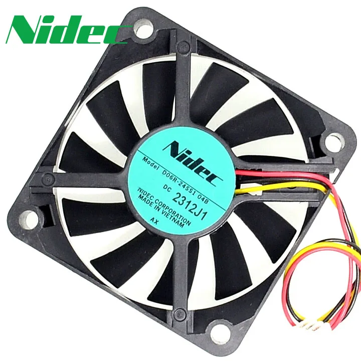 Nidec Новый D06R-12TH 35B 6015 6 см 60 мм 12 В 0.16A двойной шарикоподшипник Вентилятор