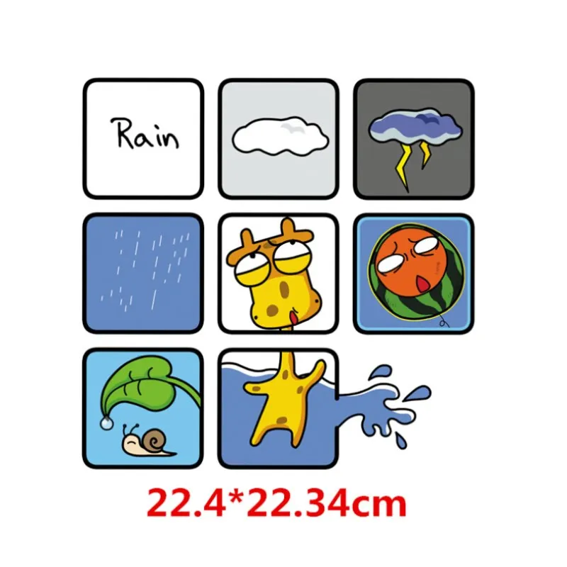 10 шт. погоду/мультфильм стили гладить на патч уровень моющиеся наклейки DIY