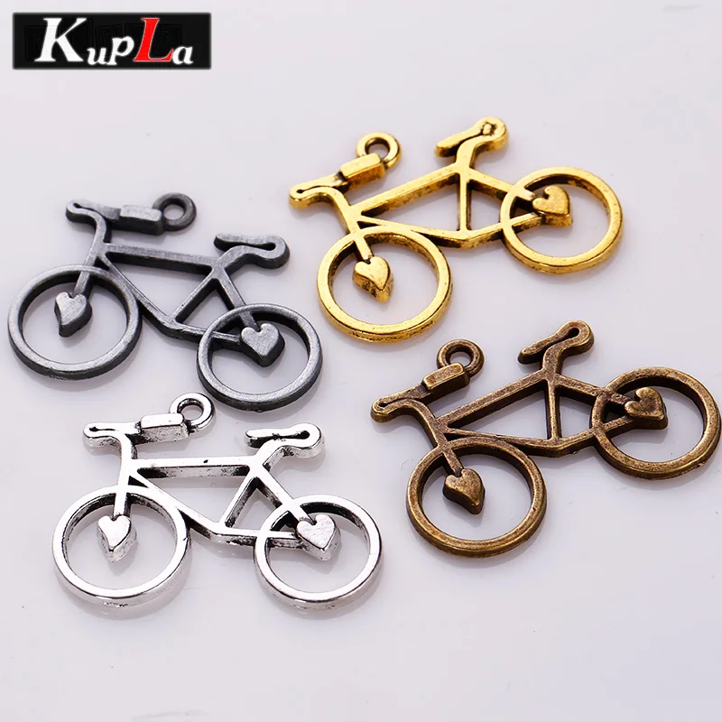 Винтажные серебряные металлические подвески велосипеды из цинкового сплава Diy