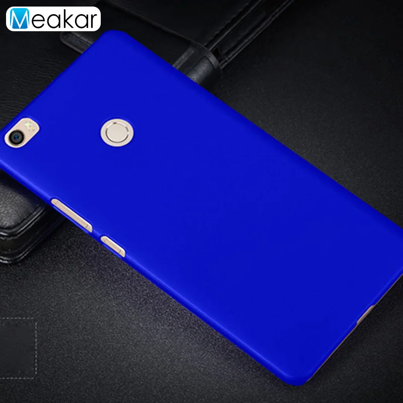 blue Матовая Пластик Coque 6.44For Xiaomi mi Max чехол для Xiaomi mi Max mi max Prime Pro Чехол для телефона чехол-лента на заднюю панель - Цвет: blue
