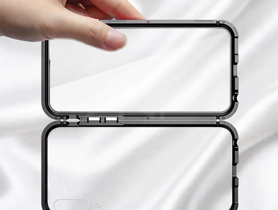 ZNP Магнитный чехол для телефона Xiaomi 9 SE 8 Lite 7 A2 6X F1, задняя крышка из закаленного стекла для Redmi 6 Pro Note 7 5 Pro, металлический флип-чехол