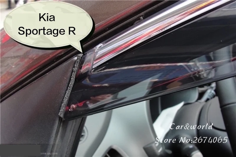 Для Kia Sportage R 2012 2013 оконный козырек вентиляционные шторы Защита от солнца и дождя навесы аксессуары для стайлинга автомобилей