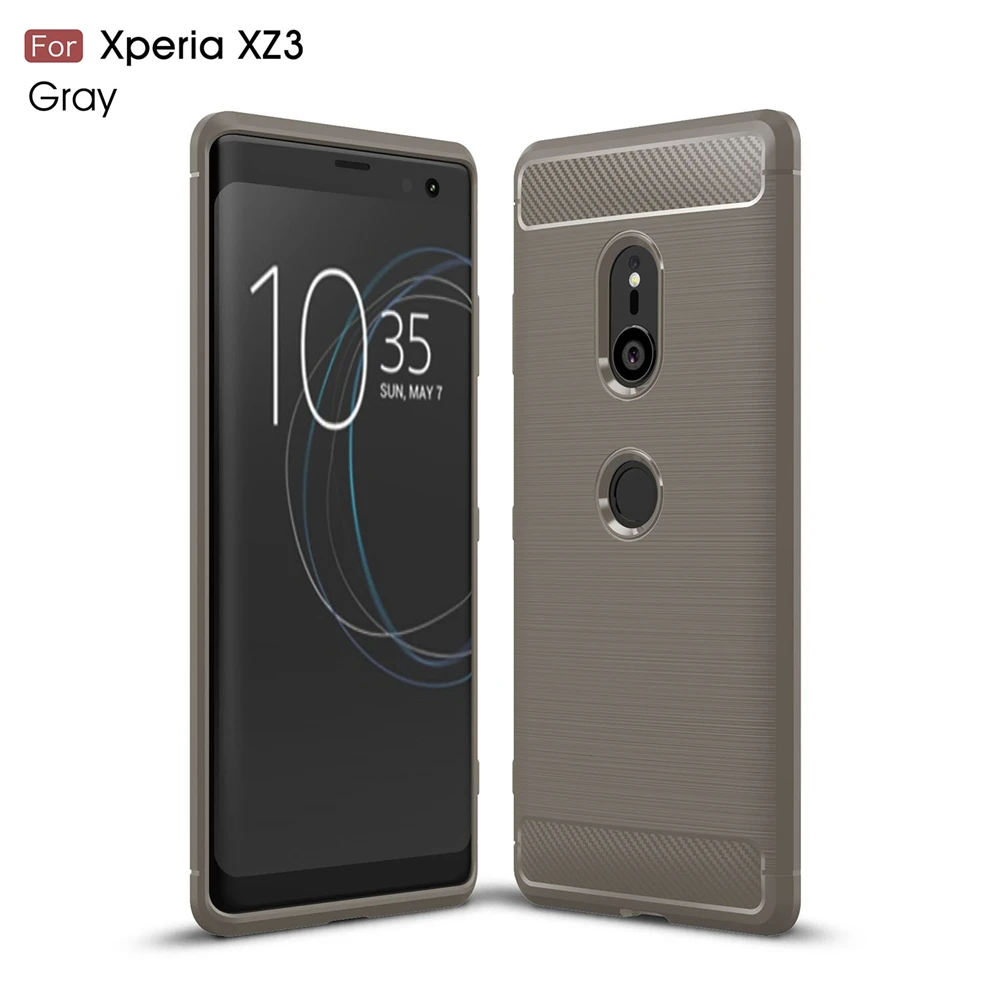 Чехол для Sony Xperia XZ3 в деловом стиле мягкий силиконовый резиновый чехол телефона |