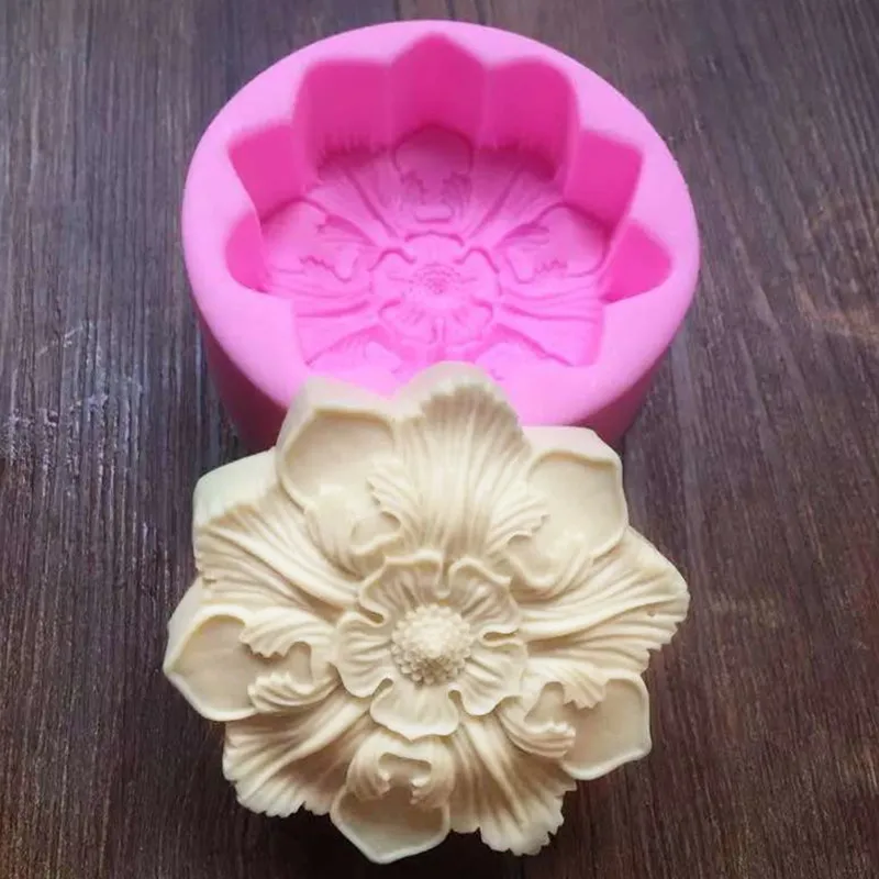 Aouke 3D цветок силиконовые формы DIY помадка торт форма шоколада форма для помадки Мыло Плесень