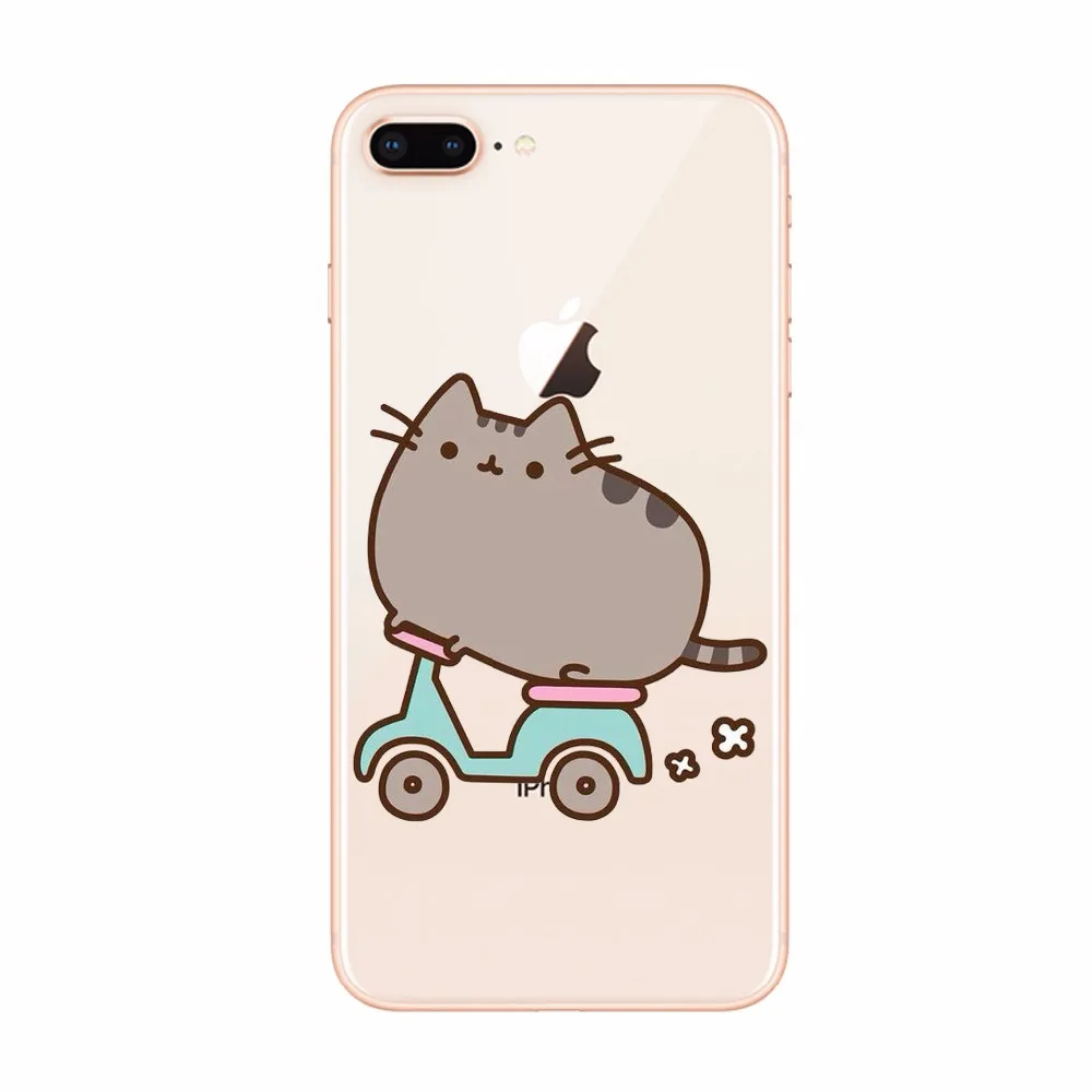 Mexemina Pusheen cute funny lovely Cat Hard Phone Case for Apple iPhone X 8 7 6 6s Plus | Мобильные телефоны и аксессуары