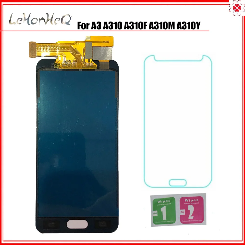 Можно регулировать ЖК-дисплей для Samsung Galaxy A3 2016 A310 A310F A310M A310Y с сенсорным экраном