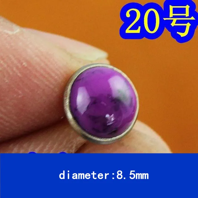20 50 шт. 8,5 мм полукруглые цветные бирюзовые заклепки DIY металлические заклепки панк для обуви сумки джинсы одежда ремесла поставки ремень винт - Цвет: 20