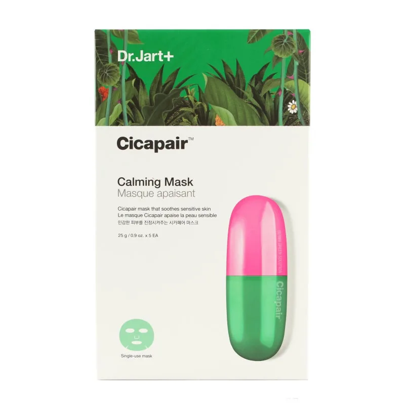 Dr. Jart+ Dermask Водоструйная успокаивающая маска для лица с раствором Hyaluronic Acid маска для лица увлажняющая черная маска с пузырьками
