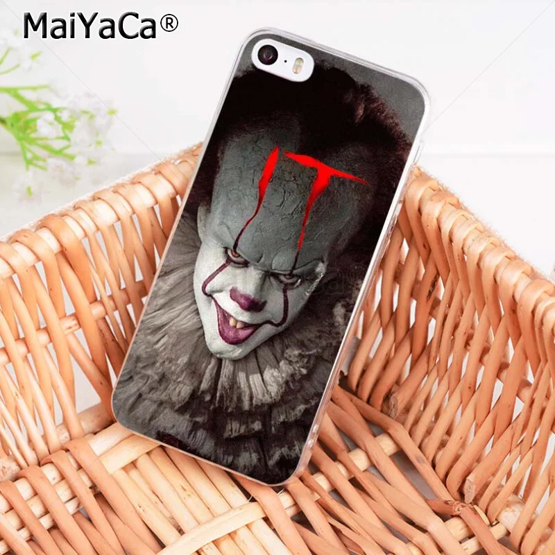 Стивена Кинга это Джокера клоун ужас Чехол для мобильного телефона iPhone 8 7 6 6S Plus X XS