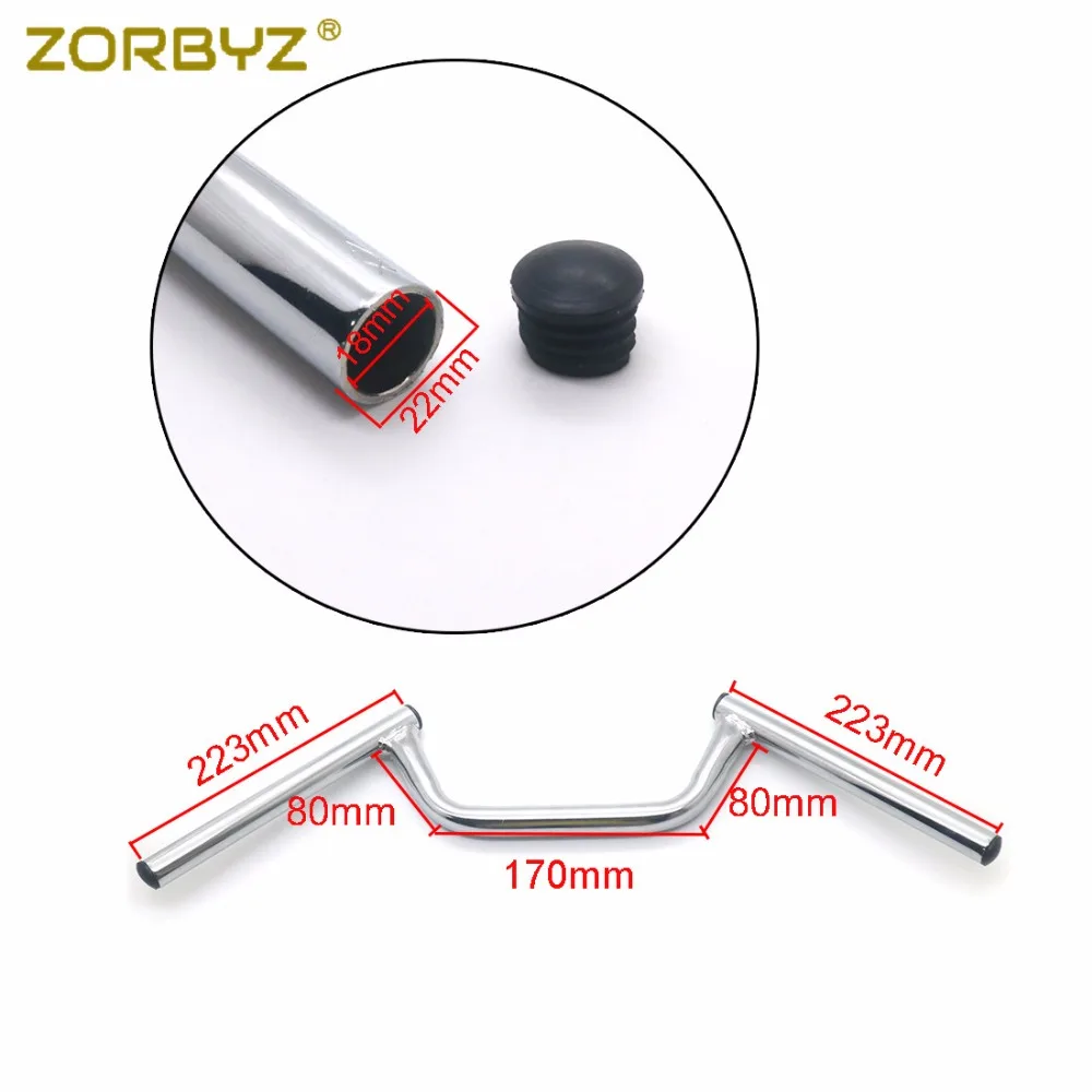 ZORBYZ мотоцикл 7/8 дюйма 22 мм хромированный Натяжной руль на для Kawasaki Honda Suzuki Yamaha Custom |