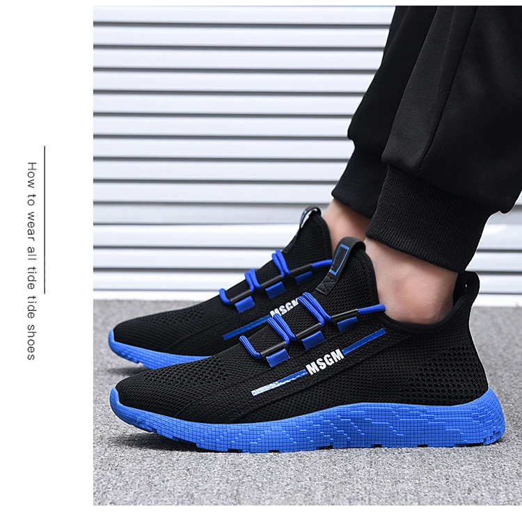 Марка vesonal/Новинка года; сетчатые мужские туфли Flyknit; Повседневные Легкие дышащие удобные мужские кроссовки для прогулок; теннисная обувь
