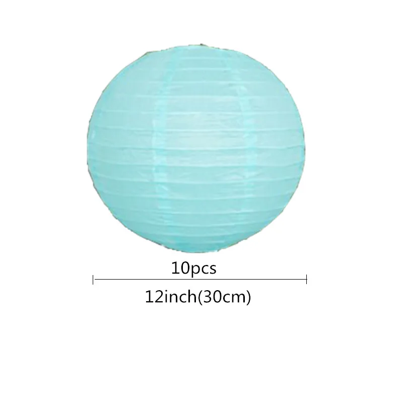 12 &quotTiffany синие дешевые китайские бумажные фонарики Висячие центральные вечерние