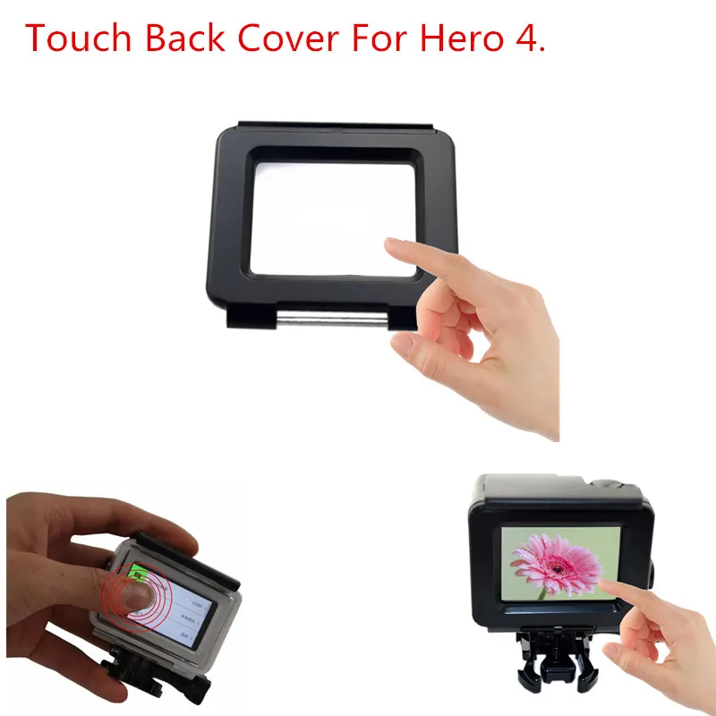 

2017 новые аксессуары корпус для дайвинга сенсорная задняя крышка 10 м водонепроницаемая для камеры Gopro Hero 4 водонепроницаемый корпус крепление