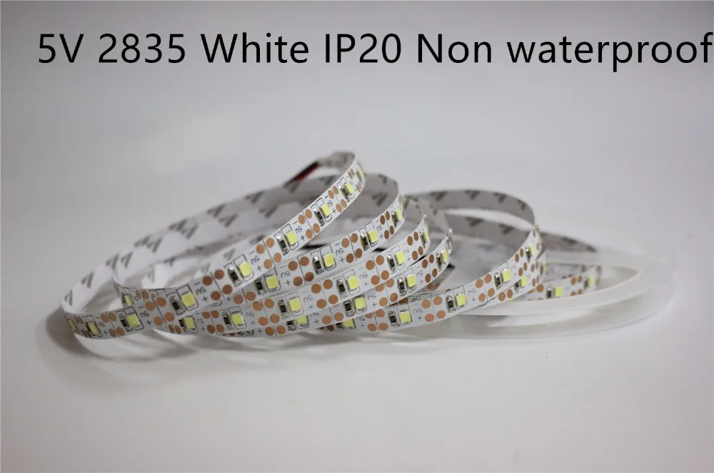 Светодиодная лента не являющаяся водонепроницаемой 5 В SMD 5050 2835 RGB светильник 300
