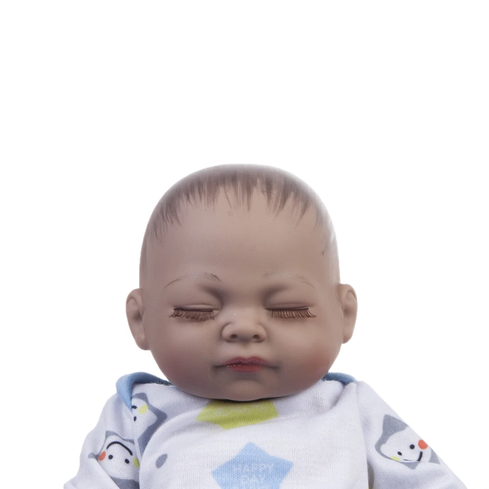 11 дюймов 28 см мини Полный силиконовый Reborn Baby куклы живые реалистичные настоящие