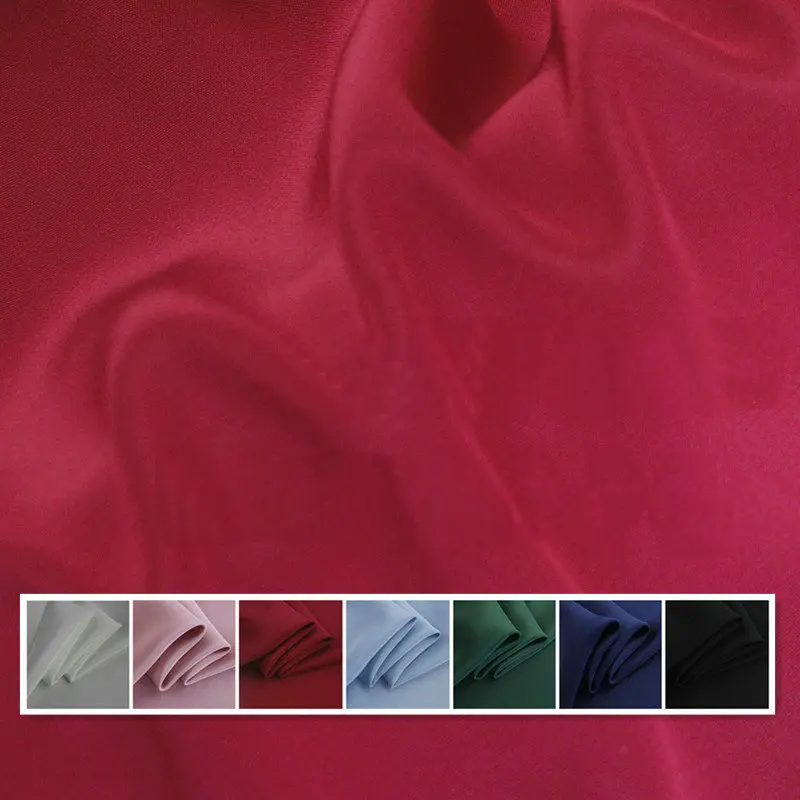 23 momme шелковая крепдешиновая ткань для шелковых платьев H1CDC6|crepe de chine fabric|fabric forcrepe |