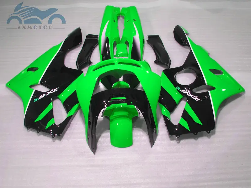 Полный комплект обтекателей ZX 6R ZX636 94-97 зеленый и черный для KAWASAKI Ninja 1994 1995 1996 97 ZX6R