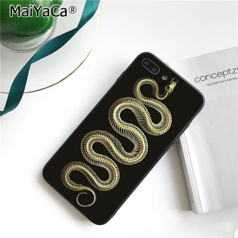 A9 MaiYaCa ручная змея Цветок Змея Живопись чехол для телефона для iphone 11 Pro 11Pro Max 6S 6plus 7 7plus 8 8Plus X Xs MAX 5 5S XR - Цвет: A9