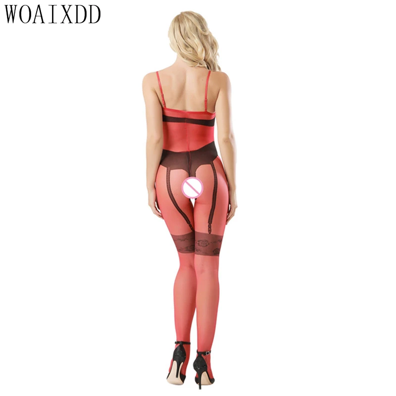 Брендовое женское сексуальное нижнее белье Горячие боди чулки платье тройной