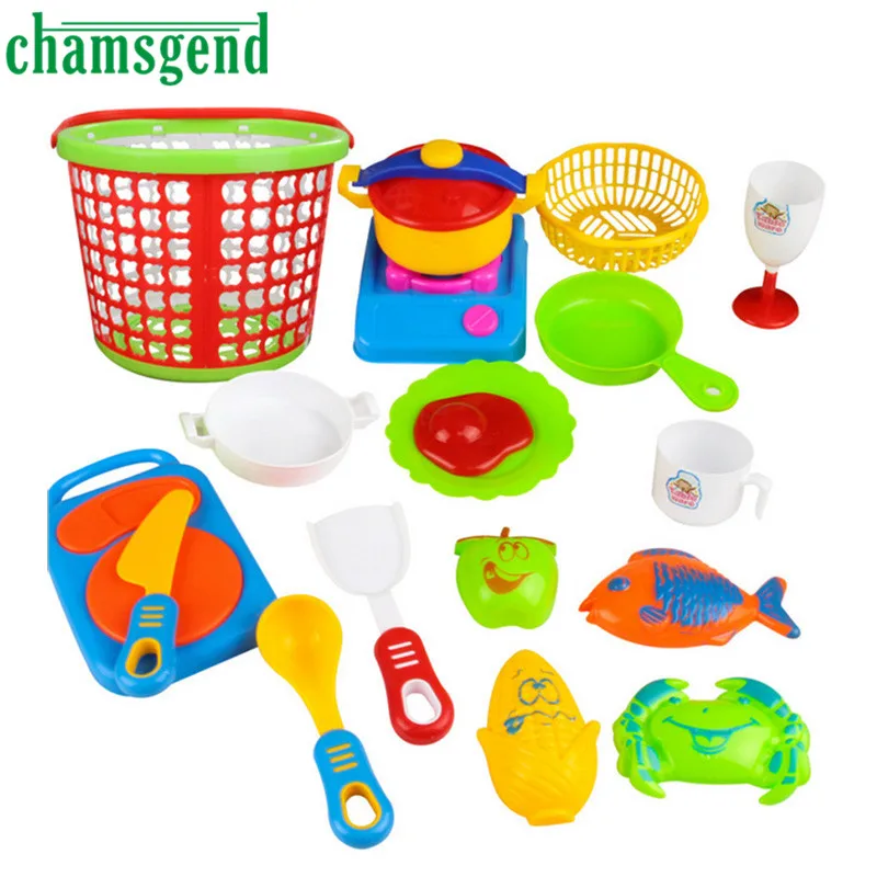 2017 чамсгенд 35 шт. пластиковая детская кухонная утварь для приготовления пищи